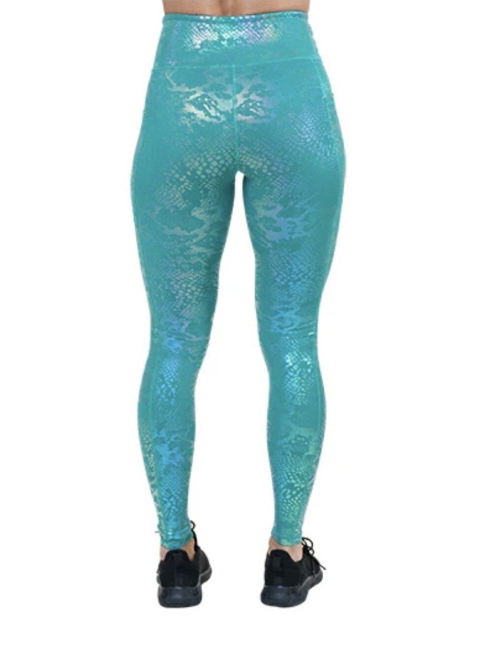 Constantly Varied Gear Turquoise Glisten Here Leggings And Headband Size Medium - Picture 7 of 8